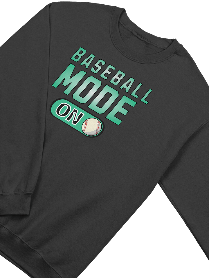 Baseball Mode On Classic Crewneck Sweatshirt product image (2)