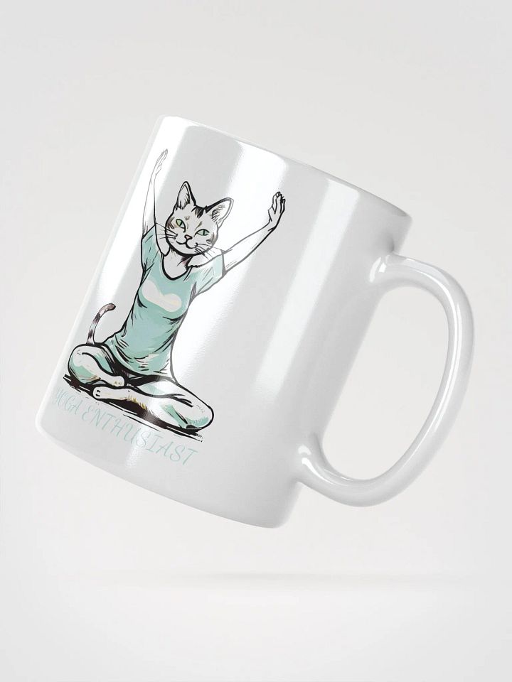 Funny Yoga Cat Mug for Yoga Enthusiasts - Cute Yoga Pose Cat Mug - Perfect Gift for Cat Lovers and Yoga Fans product image (2)