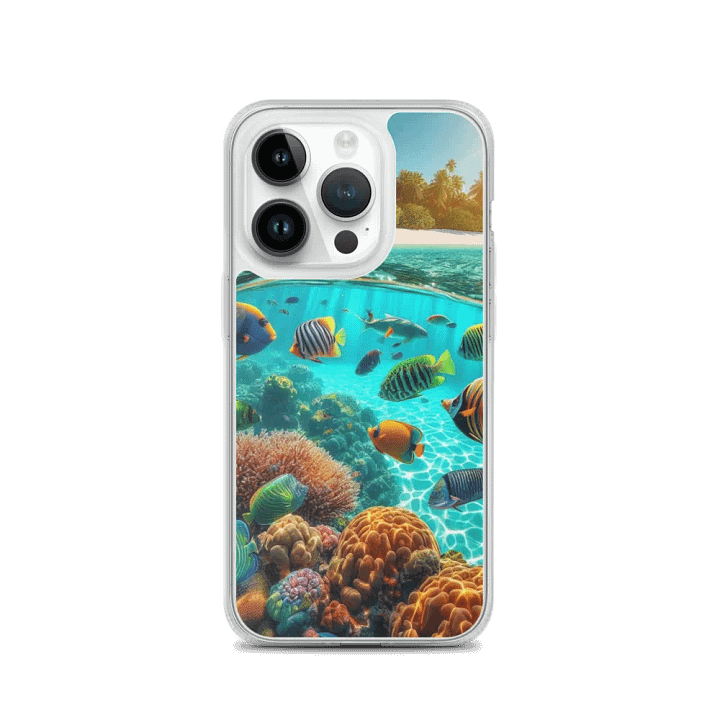 Tropical Reef iPhone® MagSafe® Clear Case | AI Design underwater product image (3)