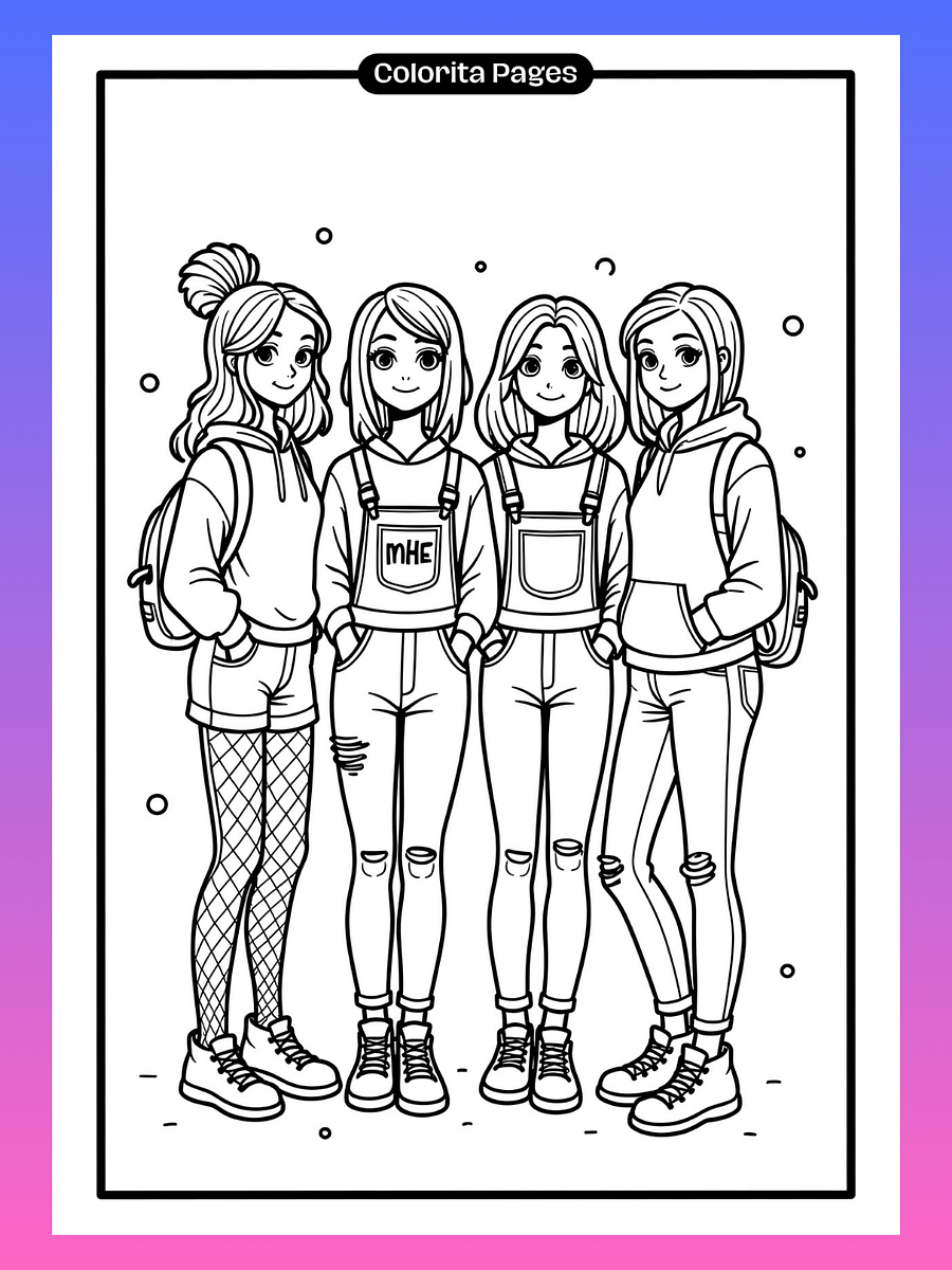 Colorita Girls - Coloring Pages product image (3)