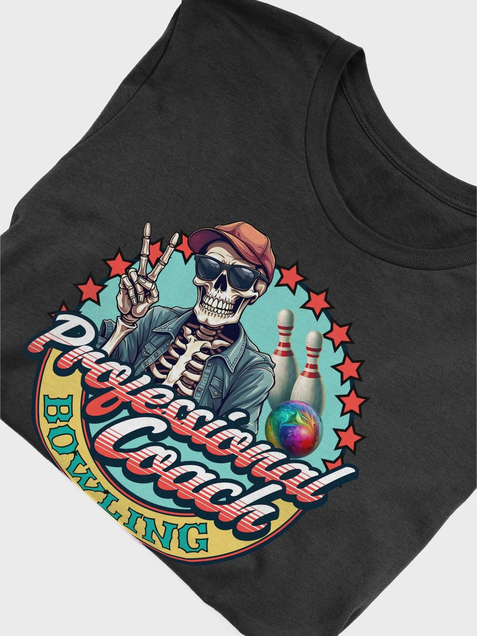 Professional Coach Skeleton Bowling T-Shirt product image (3)
