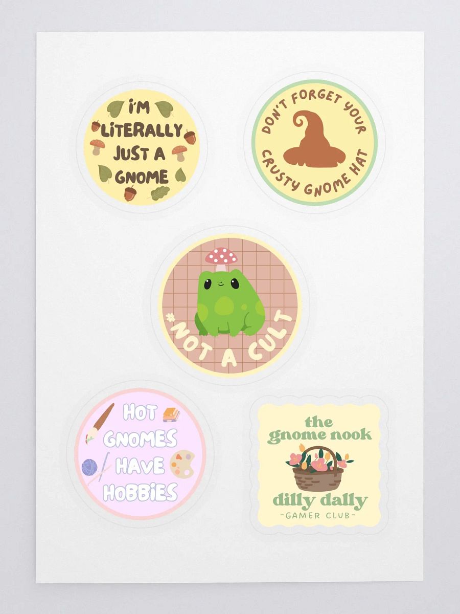 Gnome Nook Sticker Sheet product image (3)