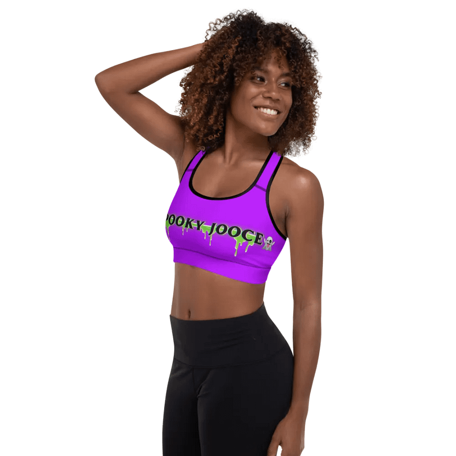 SPOOKY JOOCE Padded Sports Bra - Purple product image (2)
