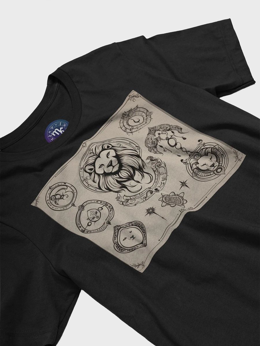 Zodiac Leo Unisex T-Shirt - Intricate Lion Design, Perfect Astrology Gift product image (5)