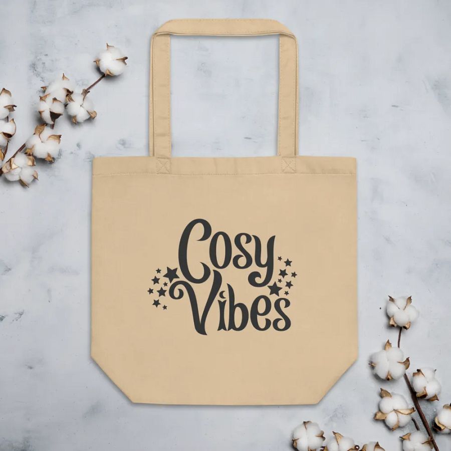 Cosy Vibes Eco Cotton Tote Bag - Natural product image (4)