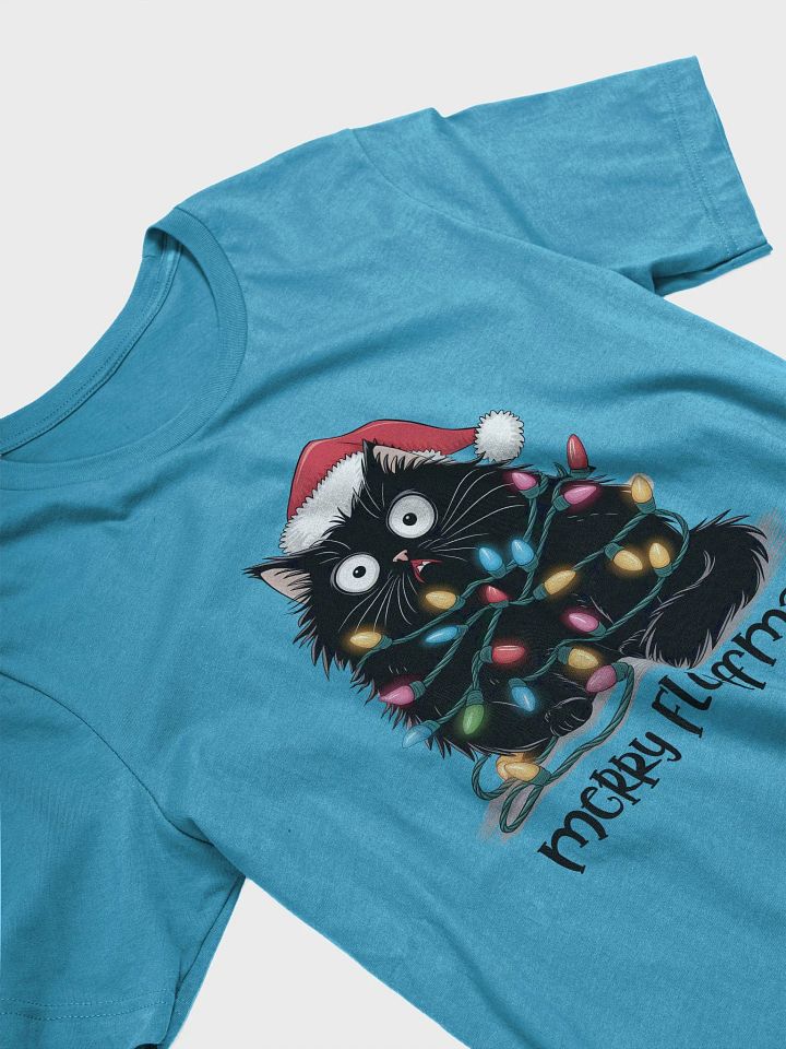 Merry Fluffmas - Festive Cat Chaos Christmas T-Shirt product image (12)