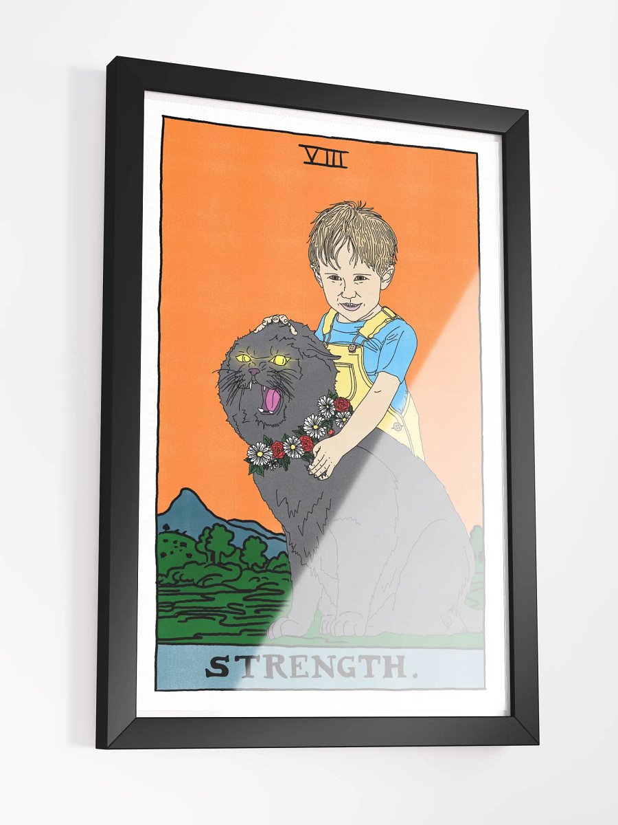 Gage and Church Strength Tarot Card Framed Print product image (3)
