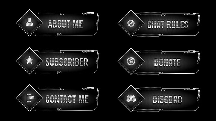 Black Metal Twitch Panels product image (1)