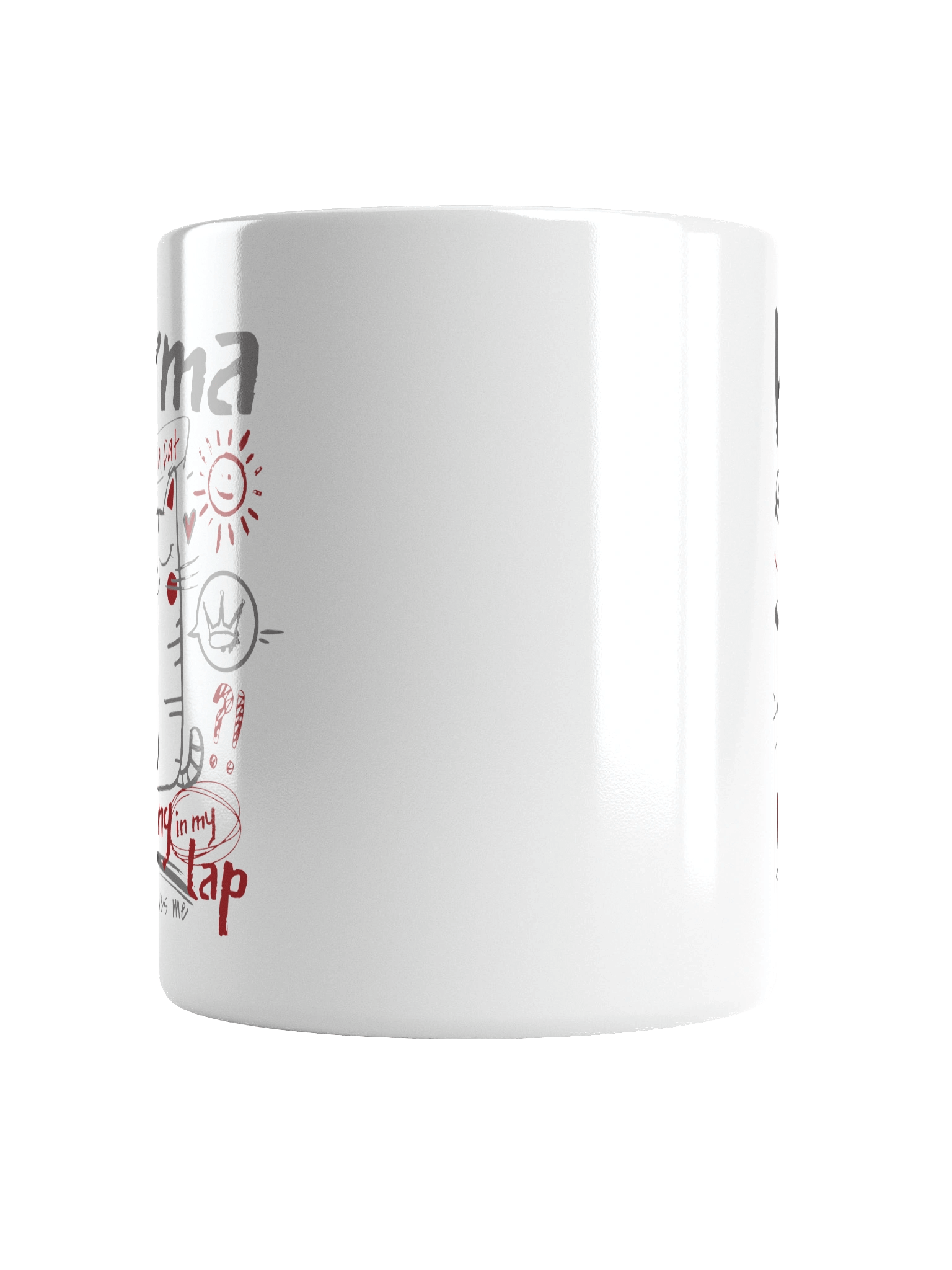 Karma is a Cat | White Glossy Mug product image (6)