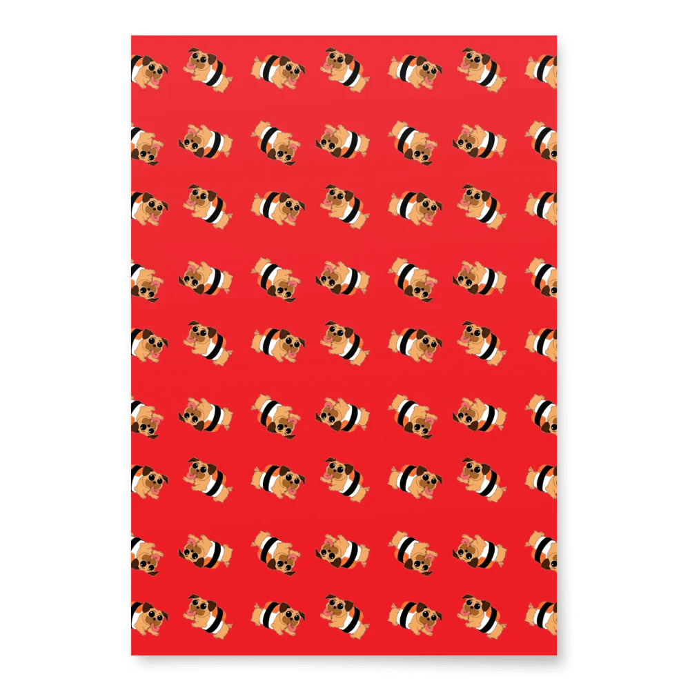 Sushi Pug Wrapping Paper product image (1)