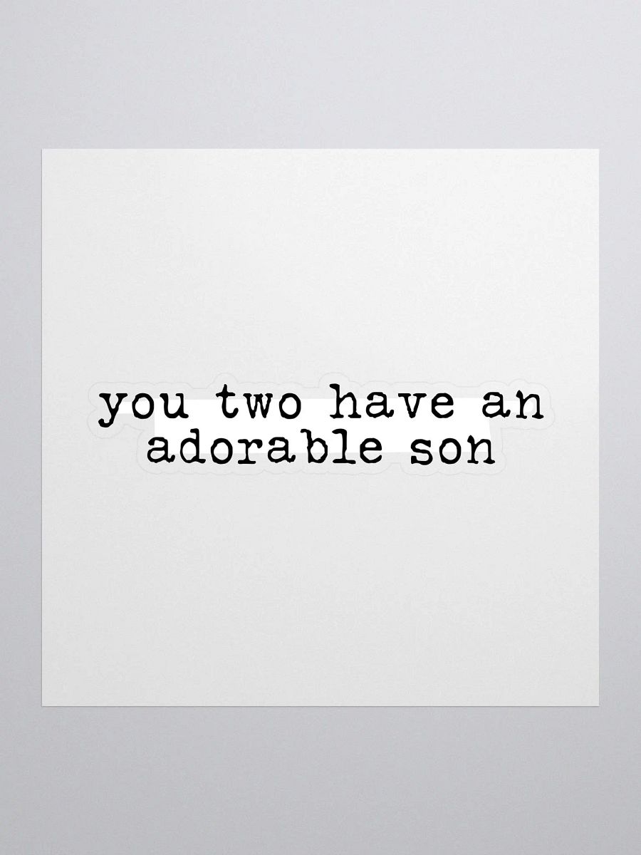 Adorable Son Buddie Quote Sticker product image (1)