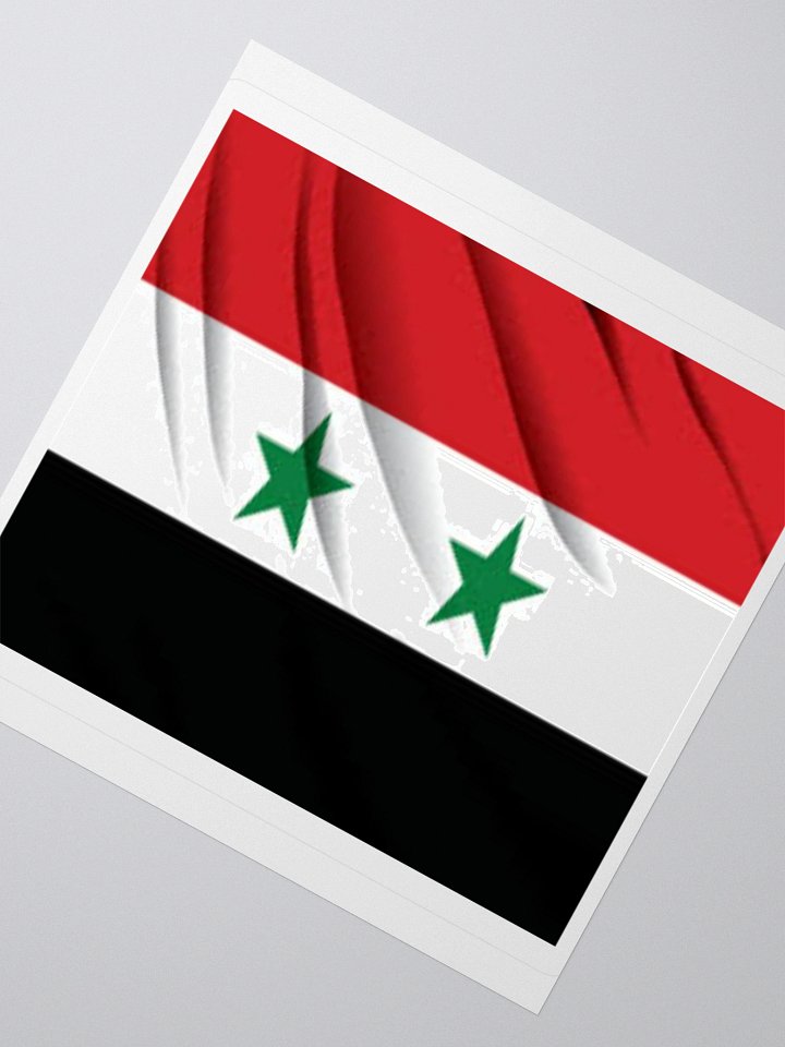Exclusive Syria Flag Kiss-Cut Stickers - High-Quality Vinyl, Multiple Sizes product image (6)