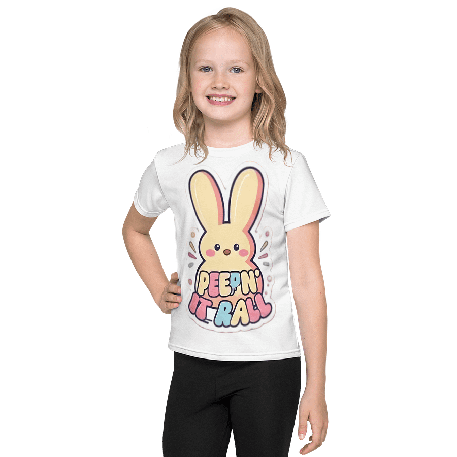 Kids Crew Neck T-Shirt PEEP Graphic All-Over Print product image (1)