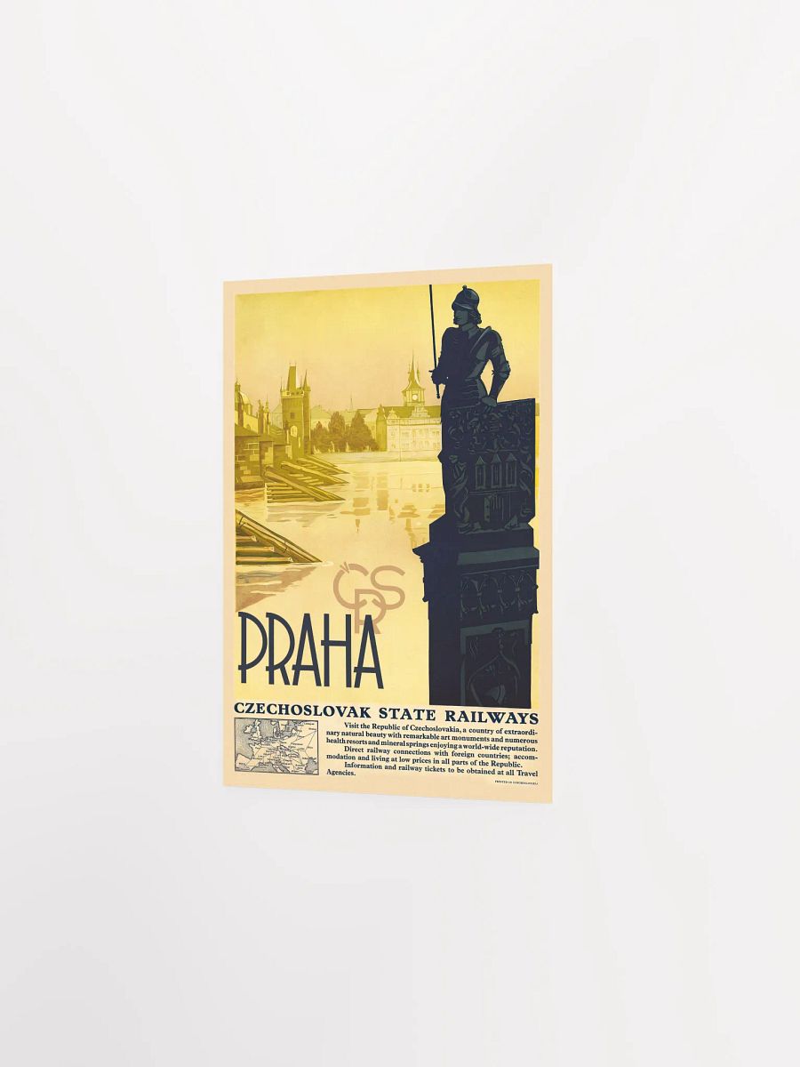 Prague Czech, 1920s — Retro travel poster, vintage travel print product image (8)