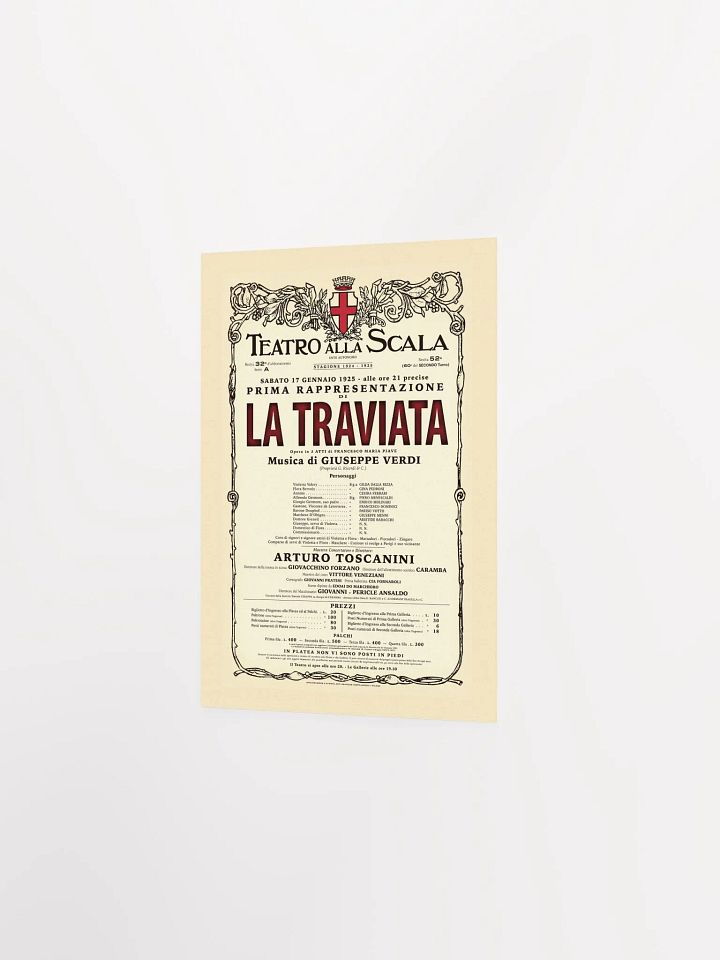 Vintage-Style La Scala La Traviata Opera Poster product image (1)