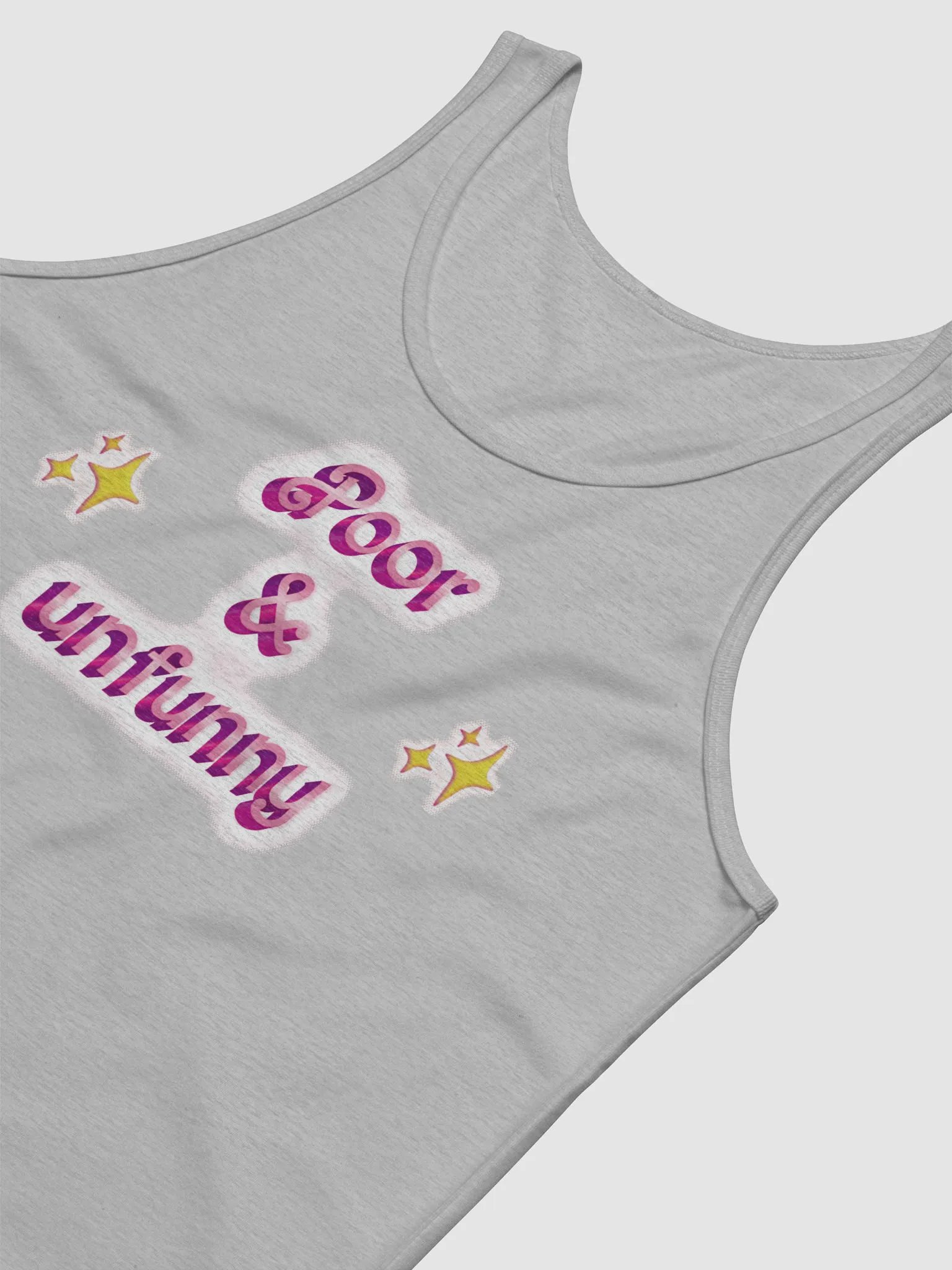 poor & unfunny Unisex Tank product image (6)