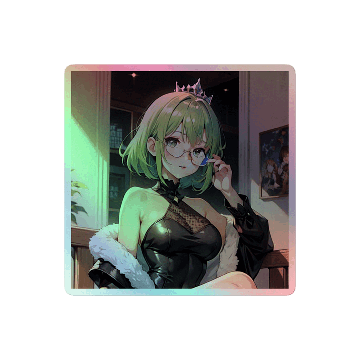 Green K Princess HOLOGRAPHIC" STICKERS product image (2)