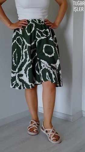 Circular divided skirt for girls who love riding bike in summer.

#fashion #clothes #foryoupage #diy #sew