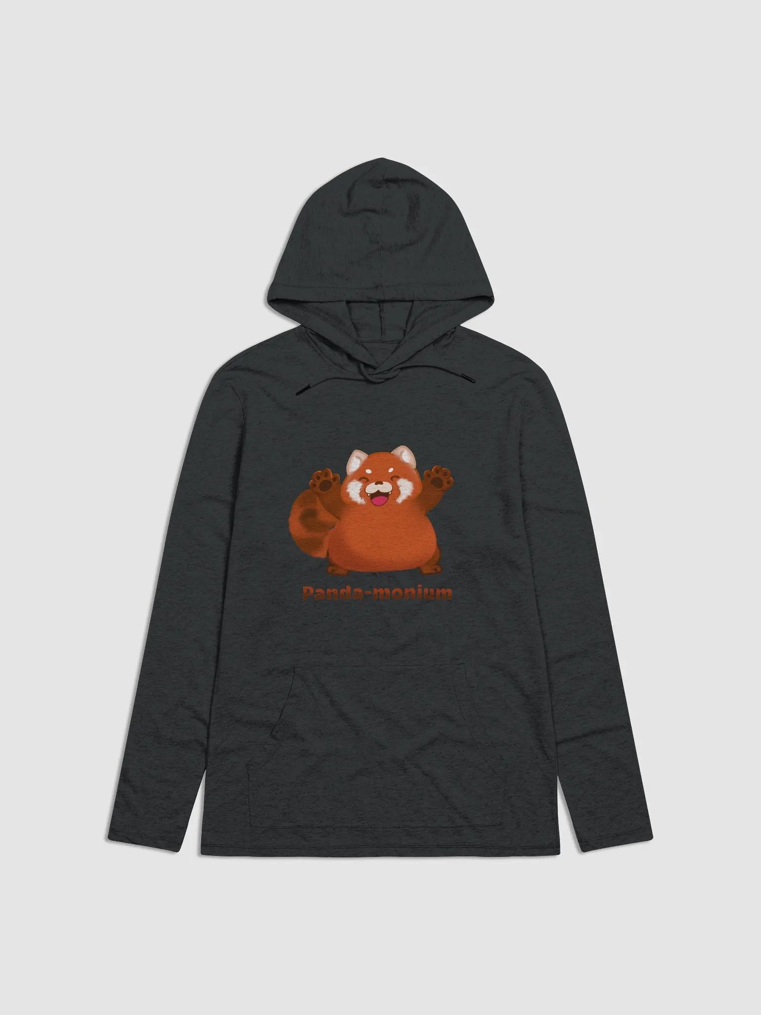 Panda-monium long hoodie product image (1)