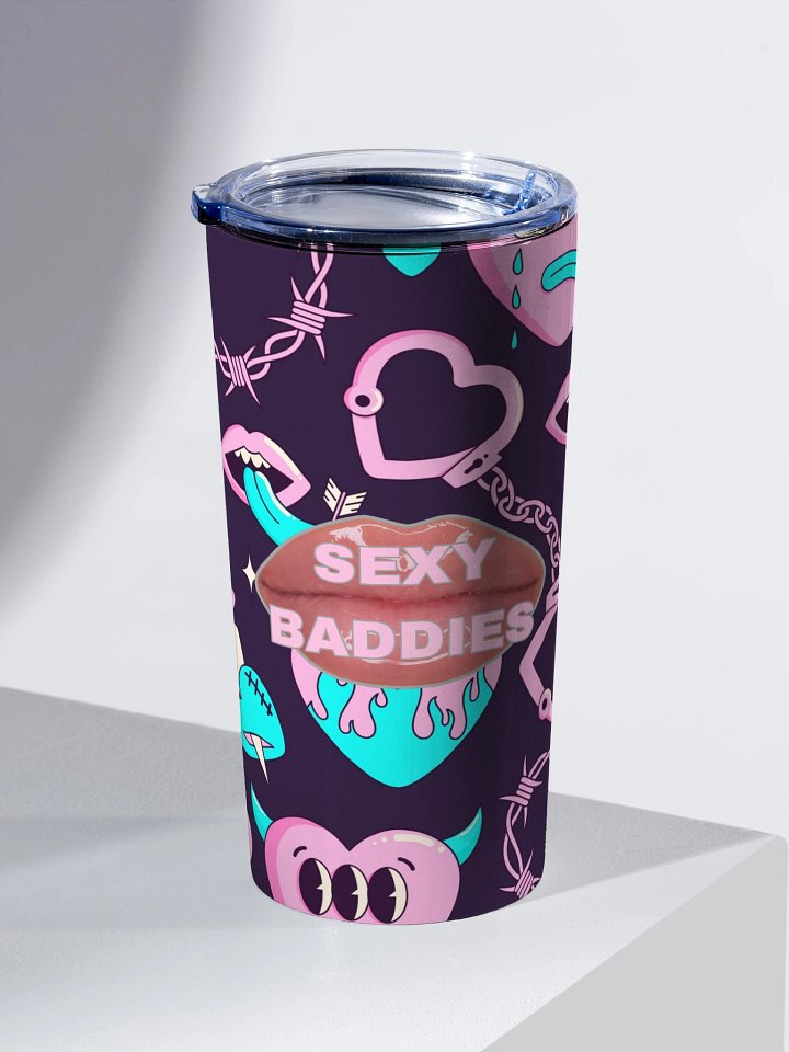 Glossy SexyBaddies Lips Stainless Steel Tumbler product image (2)