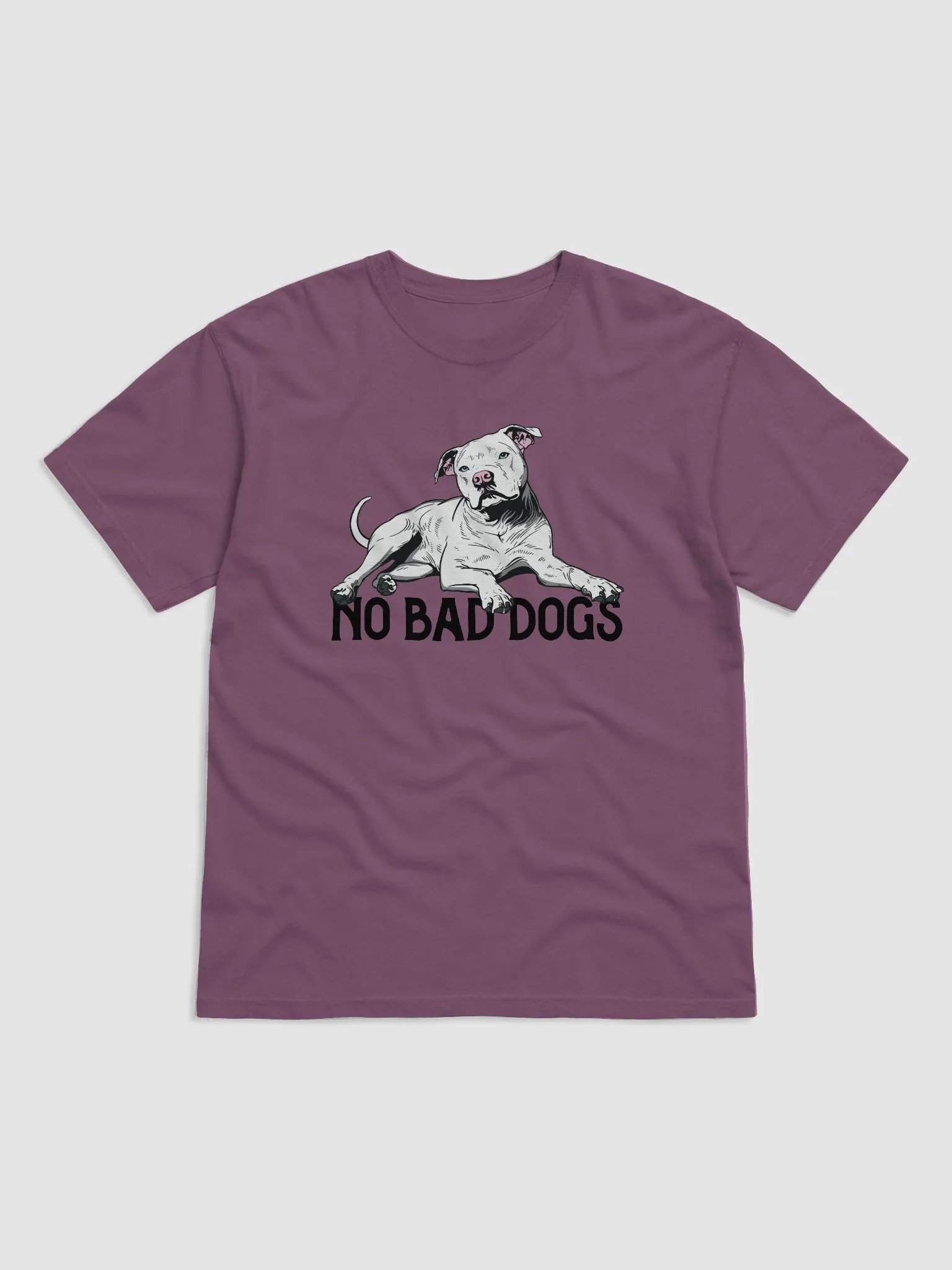 No Bad Dogs T-Shirt of a Pitbull Terrier (White) | Funny T-Shirt for Pittie and Staffordshire Owners product image (9)