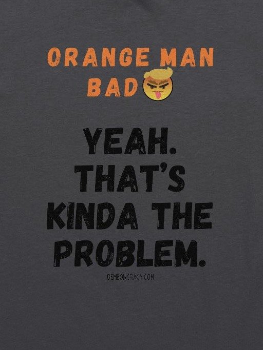 Angry Orange Man Is the Problem Supersoft Slim Fit T-Shirt product image (2)