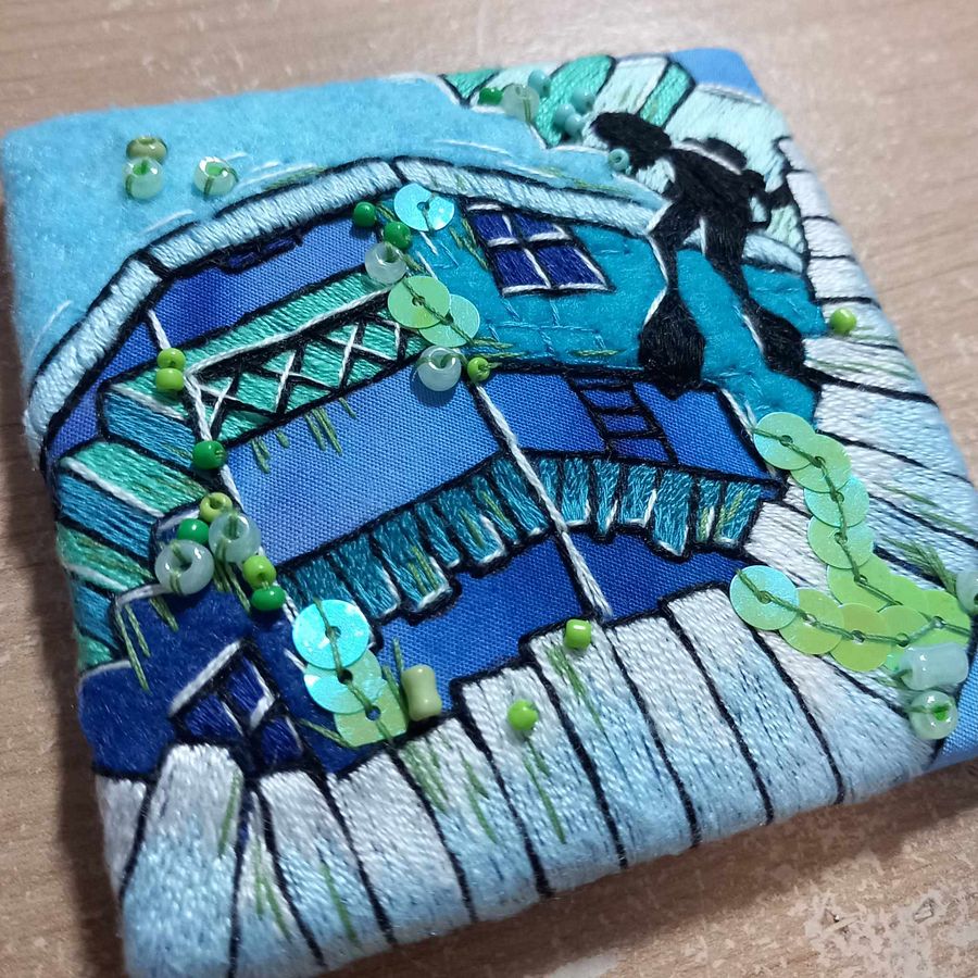 Deep Sea Diving Embroidery Square product image (3)
