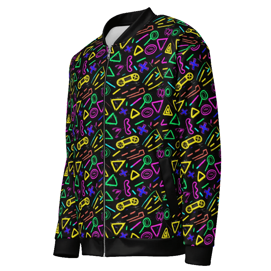 Pixel Pulse Bomber Jacket product image (1)
