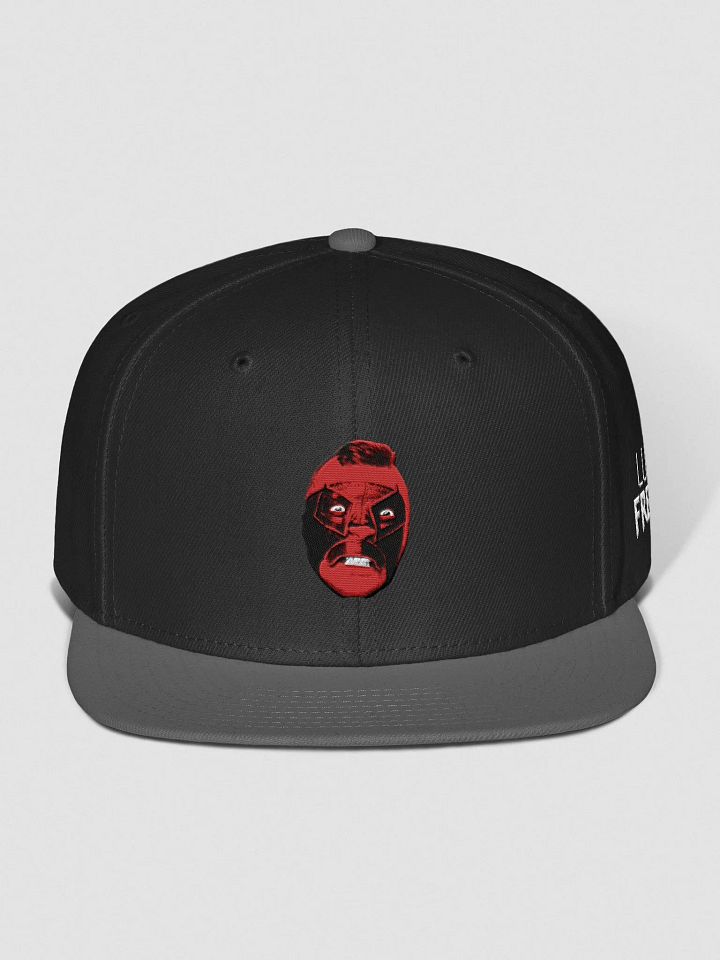 Red face embroidered snapback product image (1)