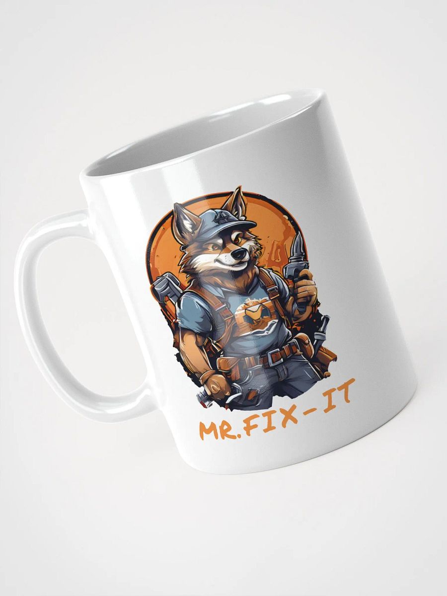 Mr. Fix-It Cool Funny Wolf Handyman Ceramic White Mug | Perfect Gift for Handymen and DIY Enthusiasts | Durable and Stylish Coffee Mug product image (3)