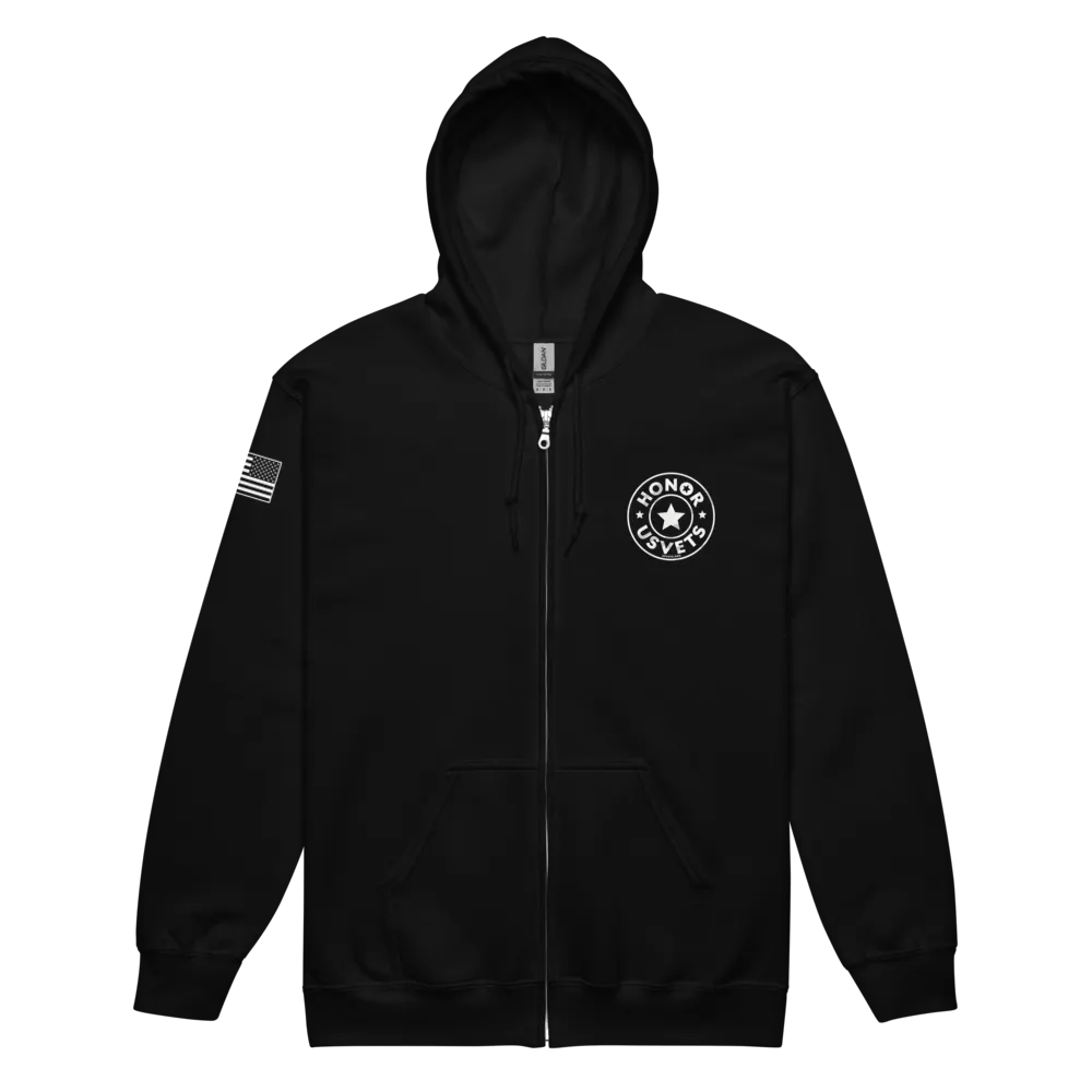 HONORUSVETS Star Zip Up Hoodie product image (2)