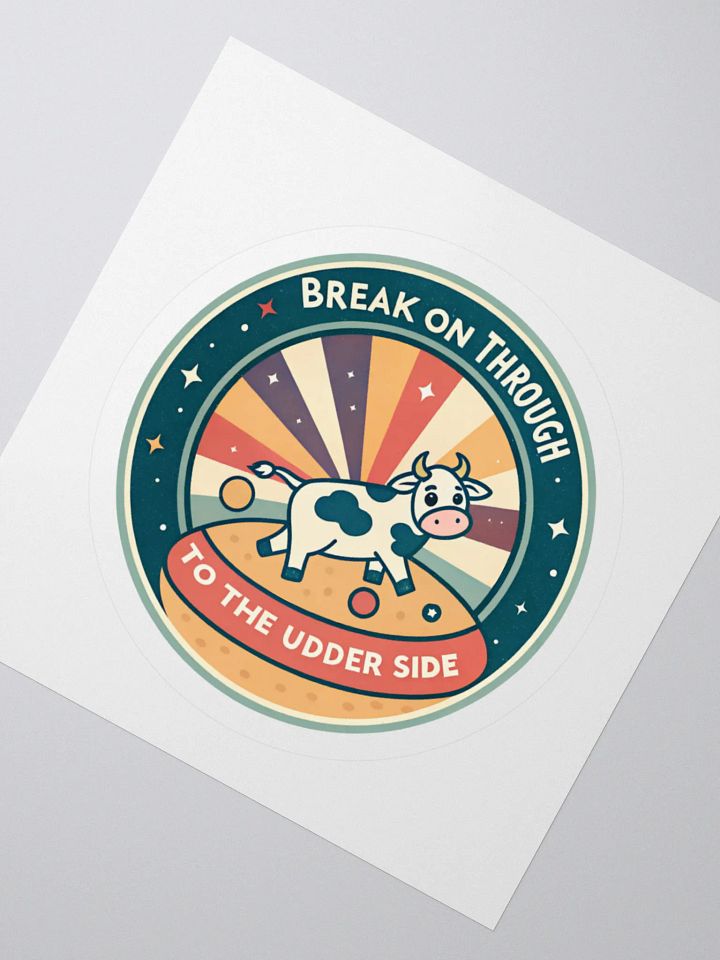 Udderly Groovy Kiss Cut Stickers product image (5)
