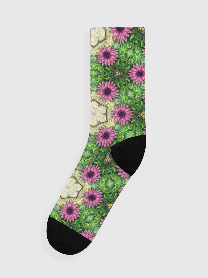Kaleidoscopic Garden Crew Socks product image (2)