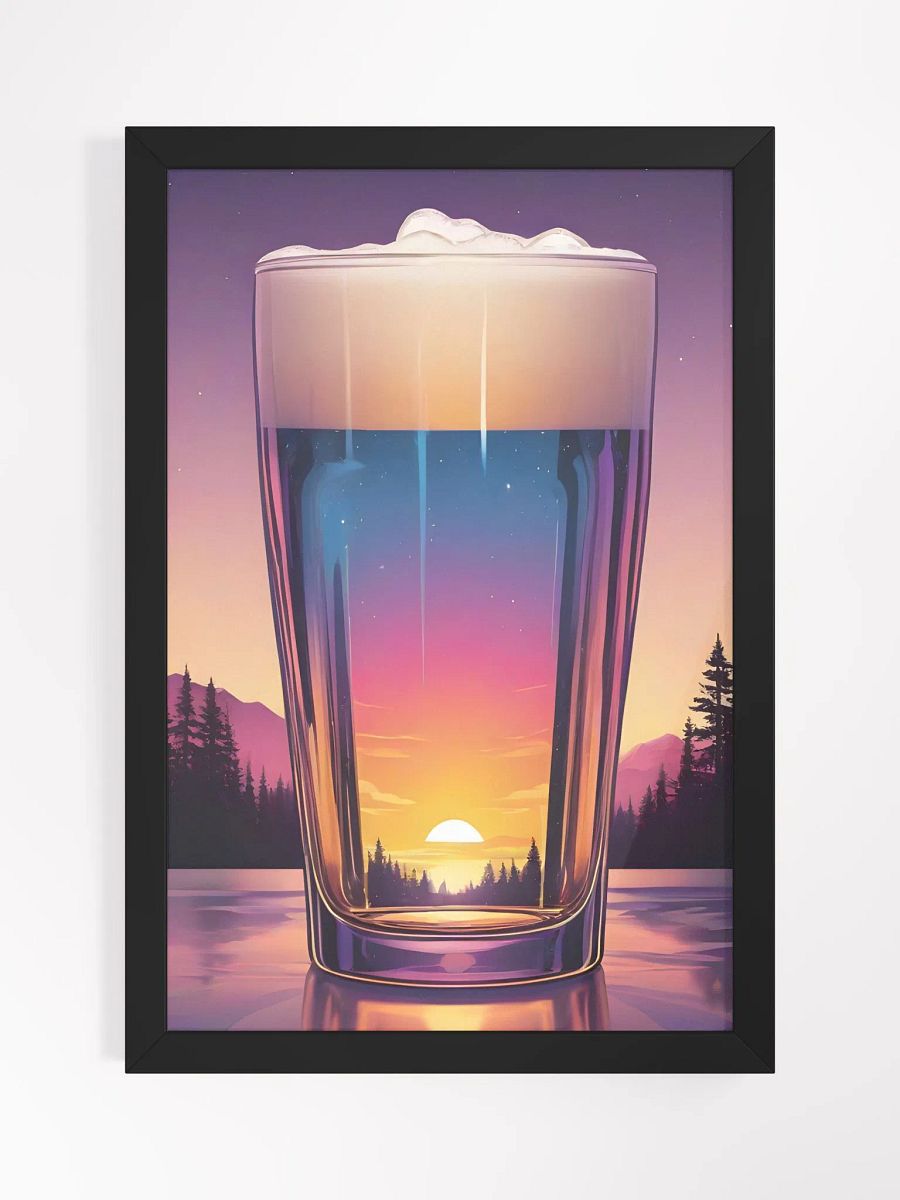 Beer Sunset Framed Poster product image (2)