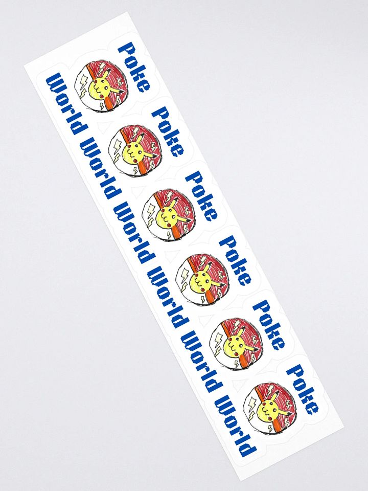 Poke World Kiss Cut Stickers (Set of 6) product image (2)