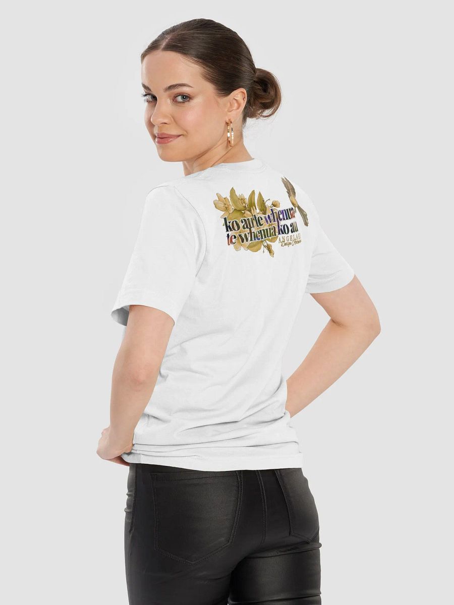 Unisex Korimako and Puawananga Flowers - ko au te whenua Decolonisation Aotearoa Tee product image (10)