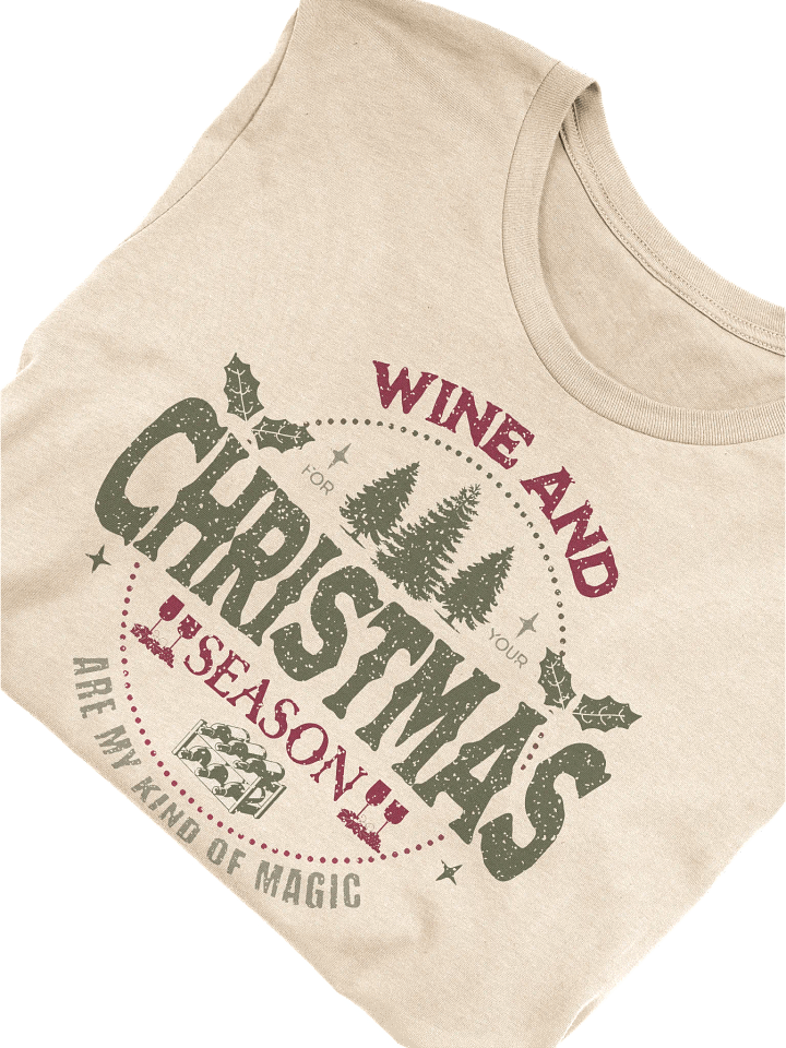 Wine and Christmas Season T-Shirt – Festive Shirt Outfit for Wine Lovers product image (21)