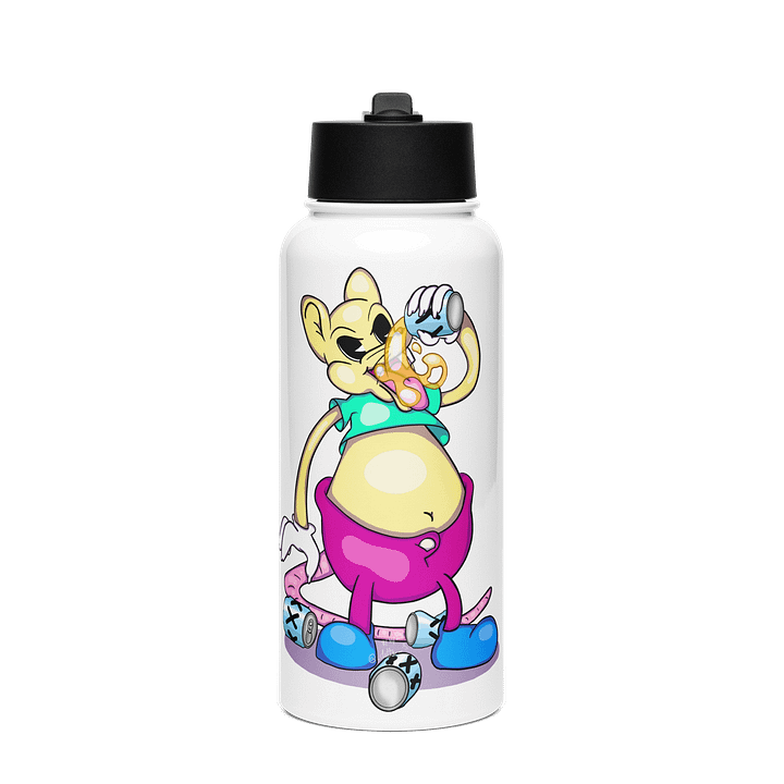 Drunk Rat Straw Water Bottle product image (1)