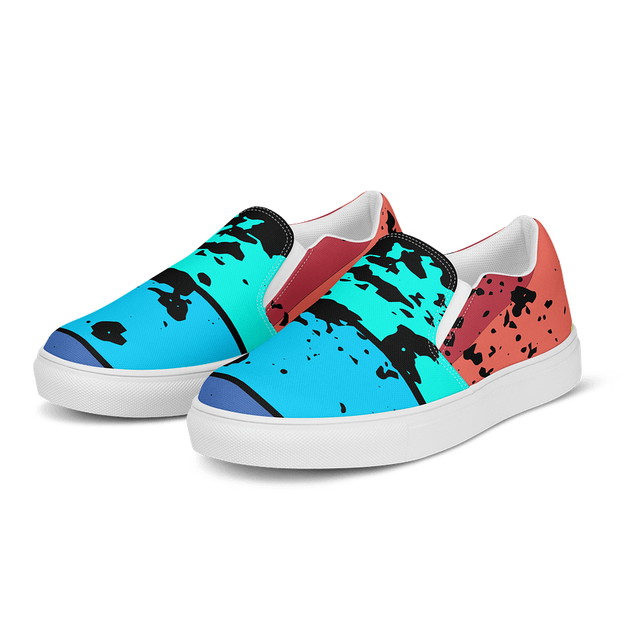 Splatter Color Women's Slip-on Canvas Shoes product image (3)