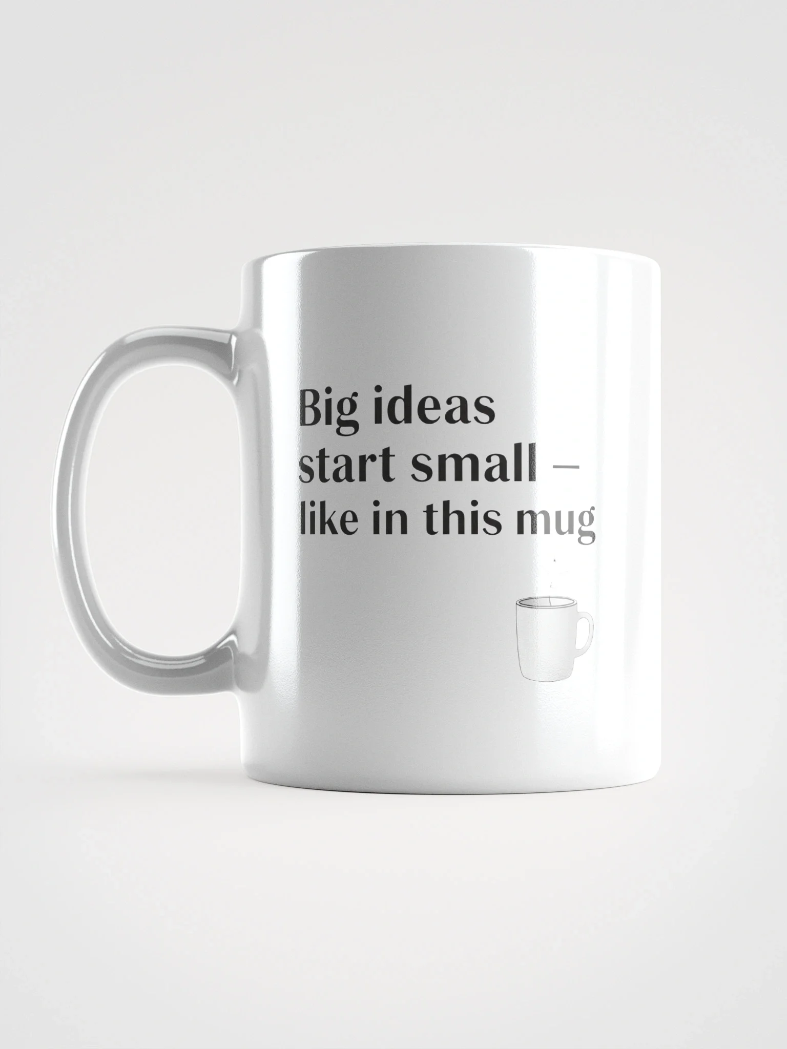 Big Ideas Start Small Inspirational Coffee Mug – Perfect Motivational Gift for Creators & Dreamers product image (1)