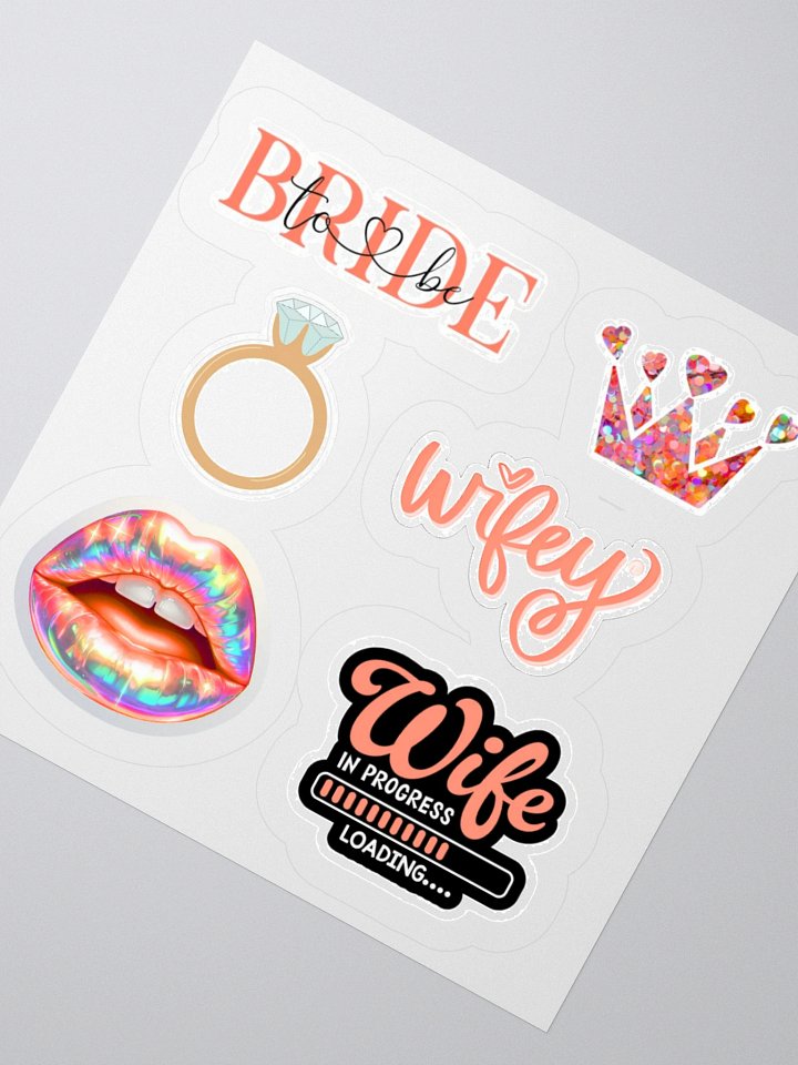 Bridal Celebration Kiss Cut Stickers Set product image (4)