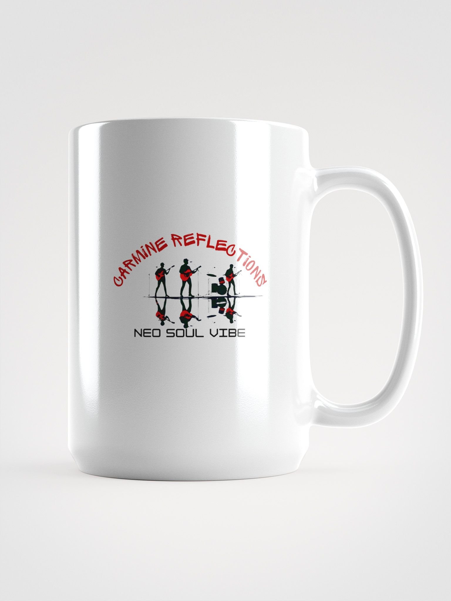 Carmine Reflections | White Glossy Mug | 20oz product image (1)