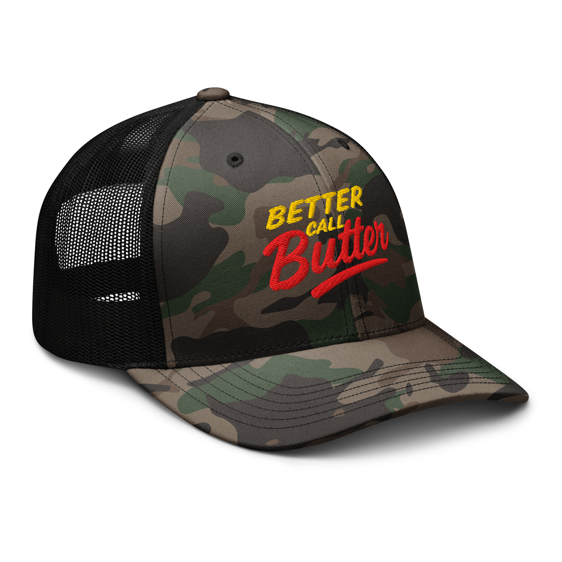 Better Call Butter Camo Trucker Hat product image (6)
