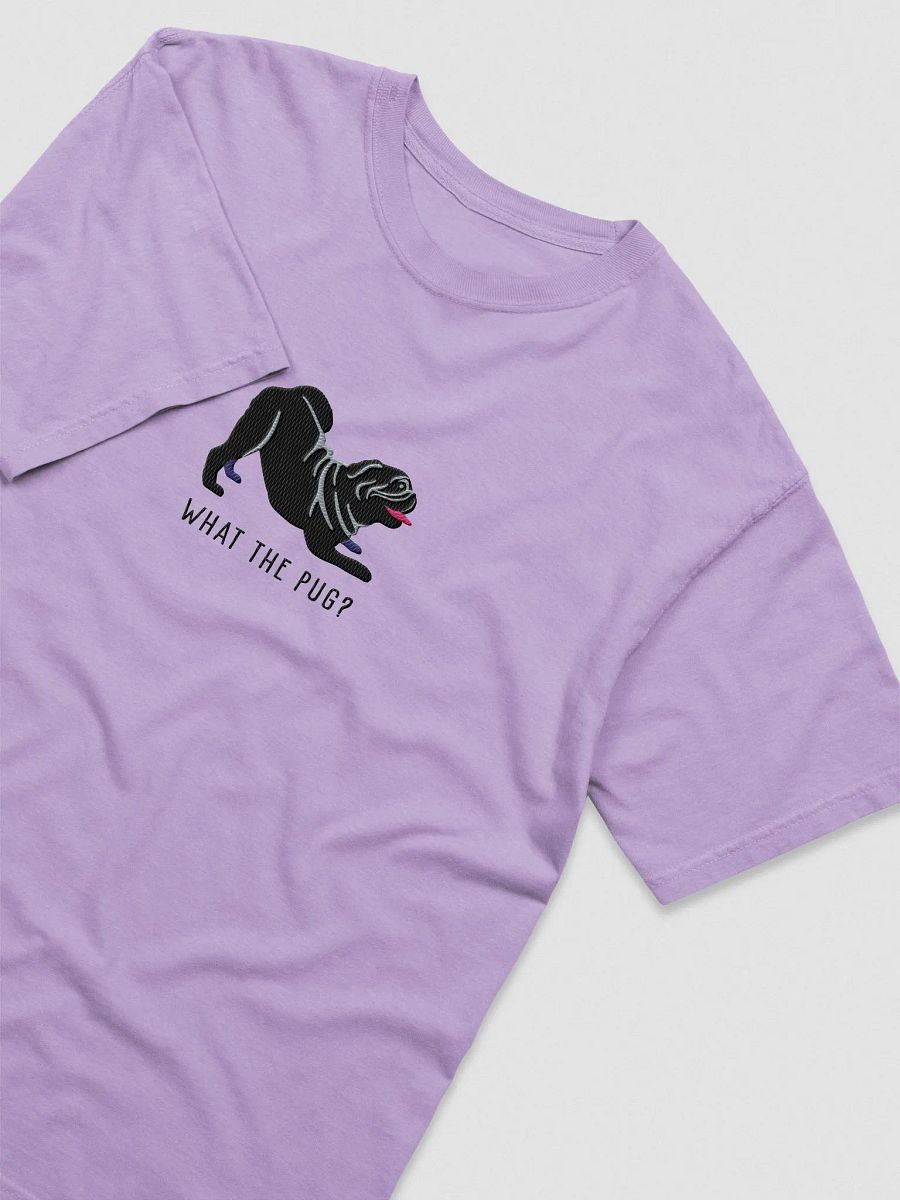What the Pug? T-Shirt(Embroidered) of a Pug(Black) product image (6)