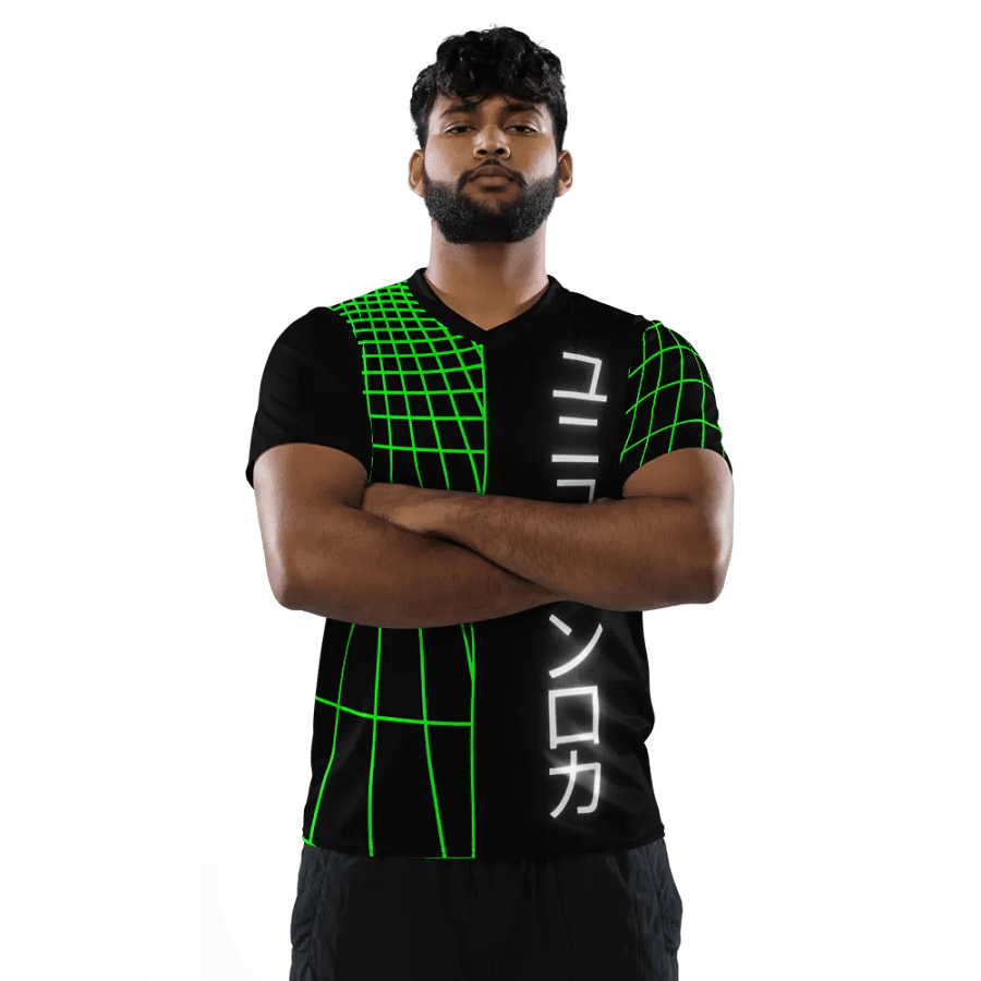 Neon Cyber Grid Unisex Jersey product image (12)