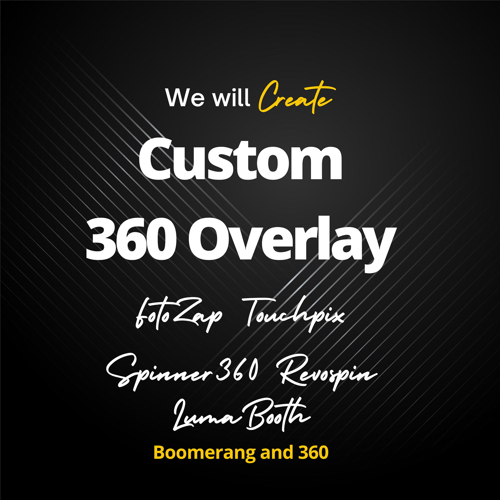 Static Custom 360 or PhotoBooth Design product image (1)