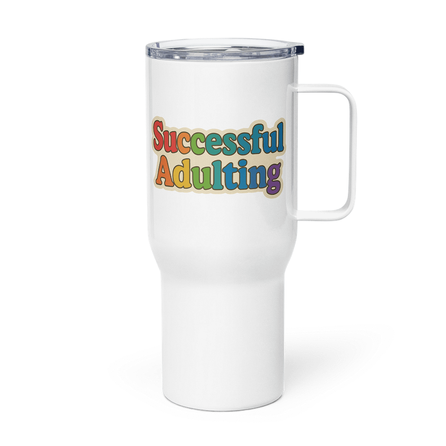 Successful Adulting Tumbler with Handle product image (4)