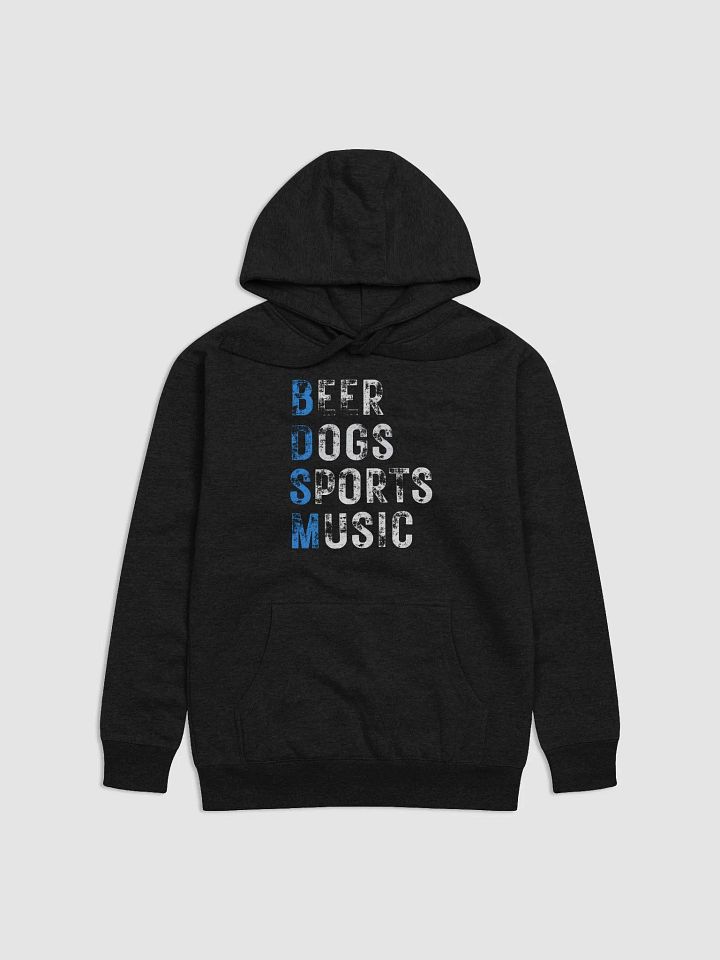Beer Dogs Sports Music Hoodie – Funny Blue BDSM Gift for Men and Women product image (1)
