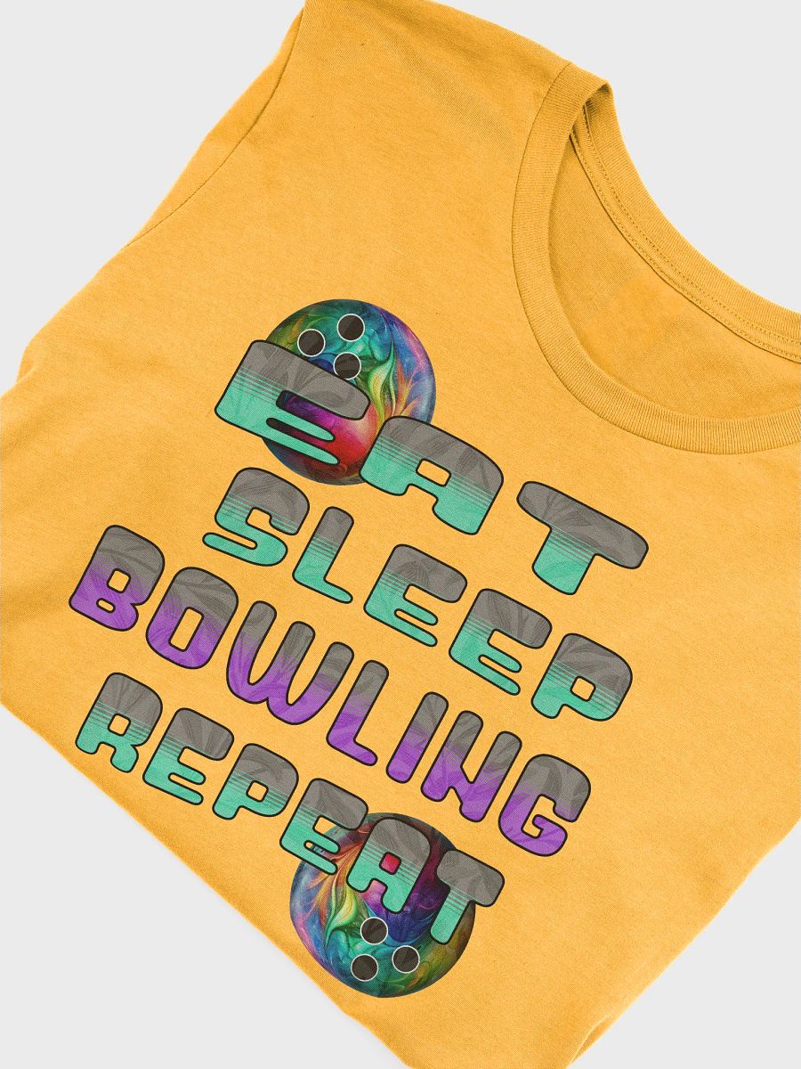Eat Sleep Bowling Repeat Angle 3D Gradient Bliss T-Shirt product image (33)