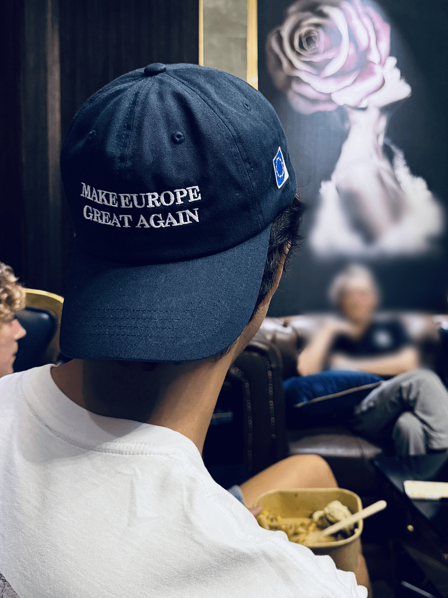 make europe great again cap/hat (MEGA eu/acc official) blue - 100% cotton product image (4)